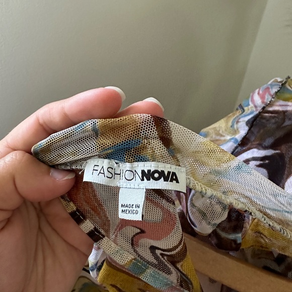 Fashion Nova Sheer Bodysuit - Picture 4 of 5